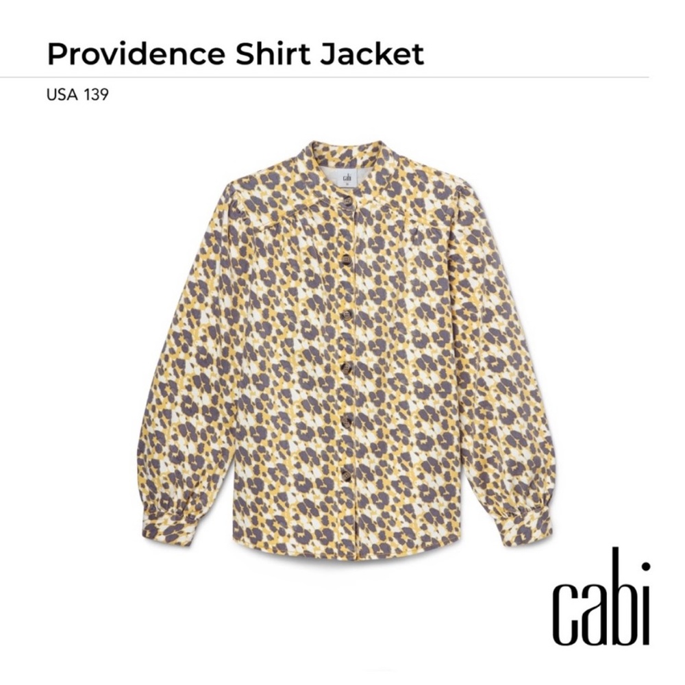 Cabi Providence Shirt Jacket - “shacket”. Can be worn as a shirt or jacket.